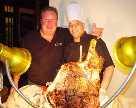Wild Turkey team wins Crystal Springs Employee Championship Crystal Spring’s Executive Chef Andy Lagana shows off the roast beef served to the Resort’s employee golfers.