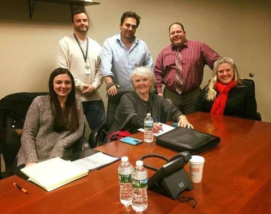 Bottom, from left,Samantha Alfonso, Sandy Mitchell, Lynette Kelly, Top, from left, Adam Shuren, Adam Horvath, Brain Beck. Project Help Board and committee for Visions in Black &amp; White.