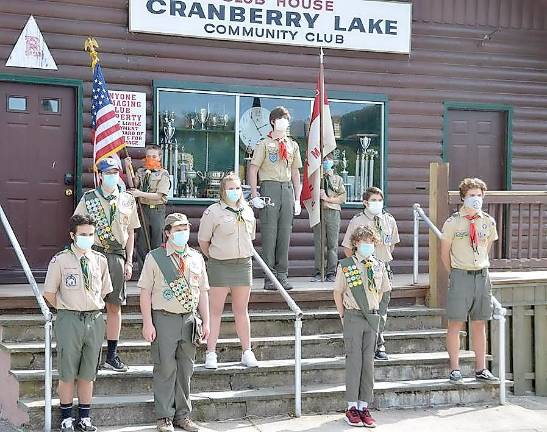 Byram honors those who made the ultimate sacrifice Scouts from Troops 151, 1151 and 276 stand in respect to our fallen service members and first responders. (Photo provided)