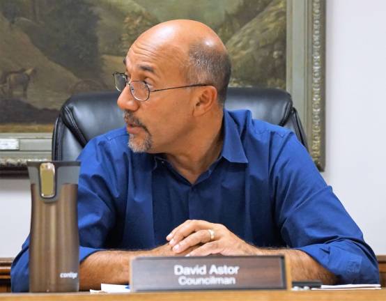 Councilman David Astor discusses the need for another DPW employee.