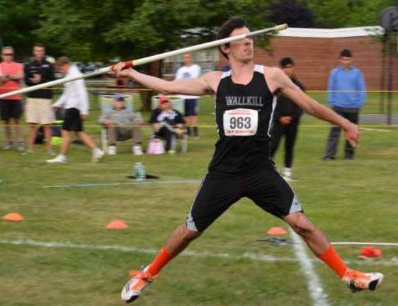 Gebhardt wins state javelin title Photo courtesy Daniel Kimple Ryan Gebhart is shown throwing the javelin at the state meet of champions.