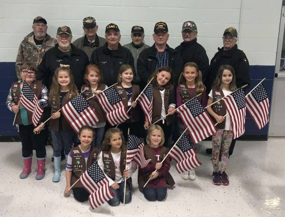 Hardyston girl scouts honor veterans