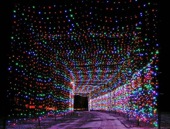 Skylands Stadium to hold dazzling Christmas Lights Show Light tunnel