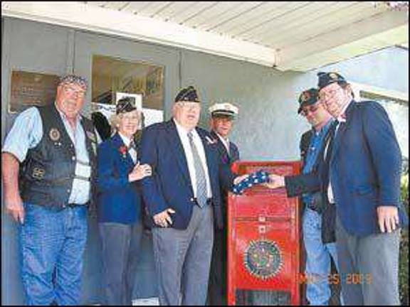 Legion sets up drop box for retired' American flags Legion sets up drop box for retired' American flags