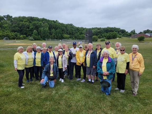6 teams compete in Senior Olympics The Vernon team won the silver medal, with 421 points, compared with 441 points for the Hopatcong team, which won gold.