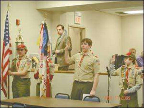 Scouts visit council Scouts visit council