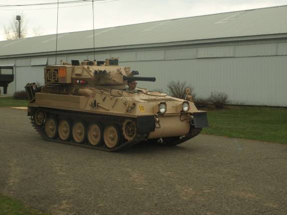 A British Scorpion reconnaissance vehicle