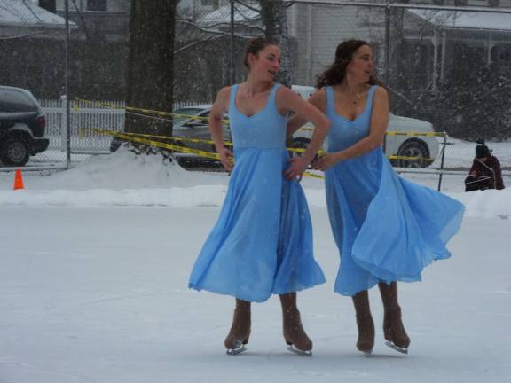 Professional ice skaters perform for the main event at a past Winter Lights Festival (Photo by George Leroy Hunter)