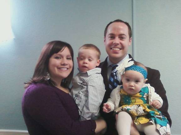 New pastor in Hamburg Pastor Bryce Curtis and family