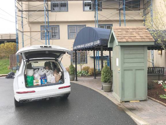 Lake Mohawk Country Club has a donation shed in the front of the building and many generous donations arrive weekly. (Photo provided)