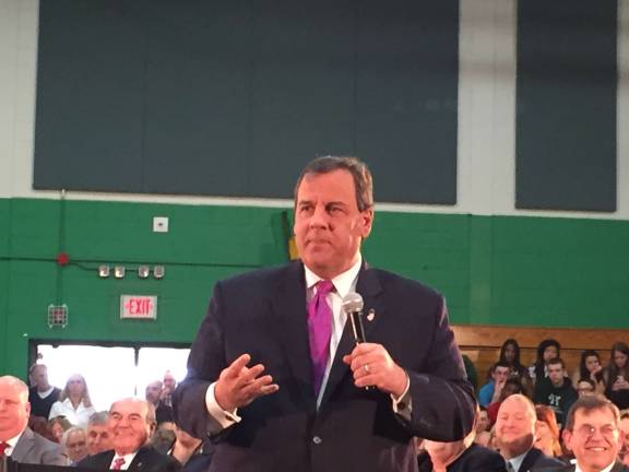 Christie engages crowd at Town Hall