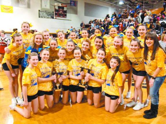 Sussex County teams garner awards at cheer compeition Photo by George LeRoy Hunter The Sussex Middle School Rams cheerleaders were the overall winners of the 2013 Wallkill Valley Invitational. The school is located on Loomis Avenue in Sussex.