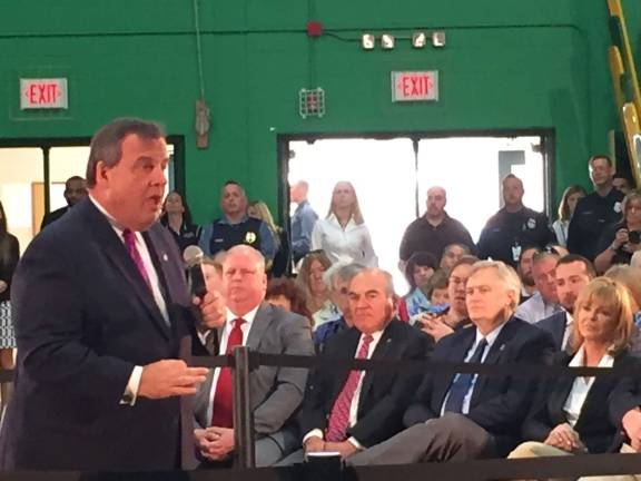 Christie engages crowd at Town Hall