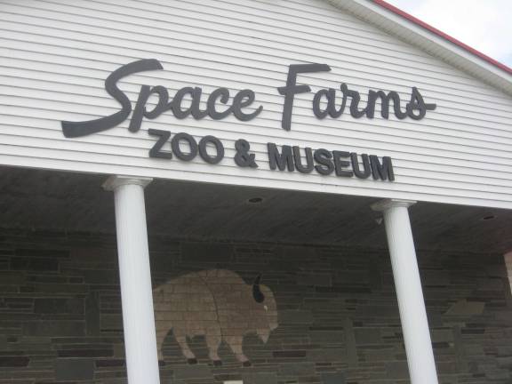 PHOTOS BY JANET REDYKEThe entrance to Space Farms excites youngsters who were heard shouting, &#x201c;Lions and tigers and bears, oh my. And look pizza too.&#x201d;