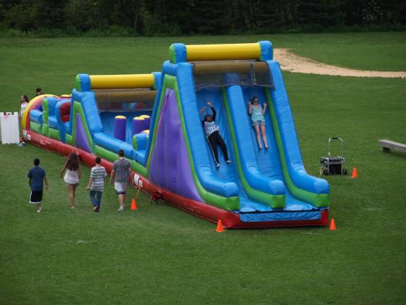 Ogdensburg students participate in Teen Canteen An inflatable obstacle course was one of the activities offered at the Teen Canteen Saturday.