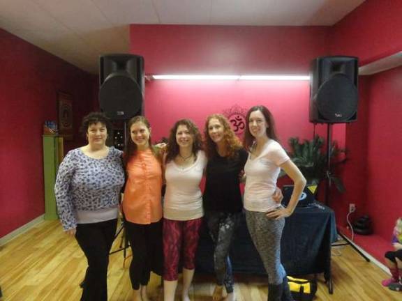 PEARLL Yoga for the Soul instructors Shannon Kane, Vicki Betancourt, Keri Marino, Barbara Sullivan and Lindsey Rogers.