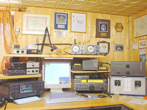Sussex County Amateur Radio Club to participate in national event An example of an amateur radio station with four transceivers, amplifiers, and a computer for logging and for digital modes.