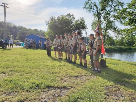 Boy Scout Troop 90 hosts end of year awards at Franklin Pond