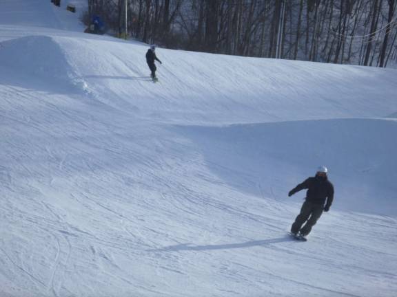 Even though it was a weekday and it was freezing, Mountain Creek was full of skiers and snowboarders on a Tuesday afternoon last week.