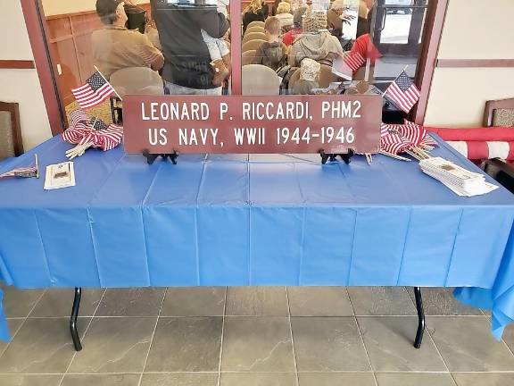 Cub Lane in the Stockholm Section of Hardyston is dedicated in honor of Leonard P. Riccardi, US Navy WWII Veteran.