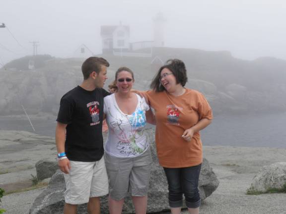 The Colon family of Chester &quot;My brother Michael, my mother Heidi and myself, Angelica at our absolute favorite place York Beach, Maine taking our annual vacation picture. This completely describes our family.&quot;