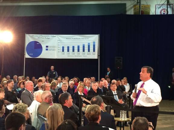 Christie engages crowd at Town Hall