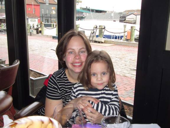 Amy and Heidi Lloyd of Goshen &quot;Enjoying a delicious dinner in Newport RI.&quot;