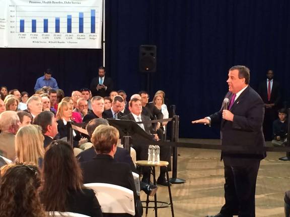 Christie engages crowd at Town Hall