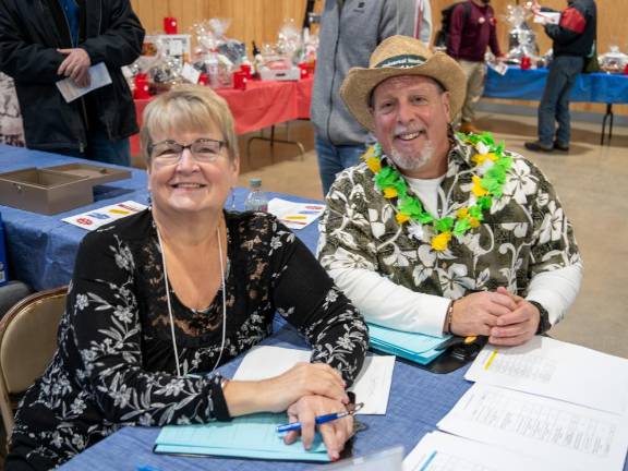 Volunteers Dawn Hall and Clark Grotyohann helped at the event.