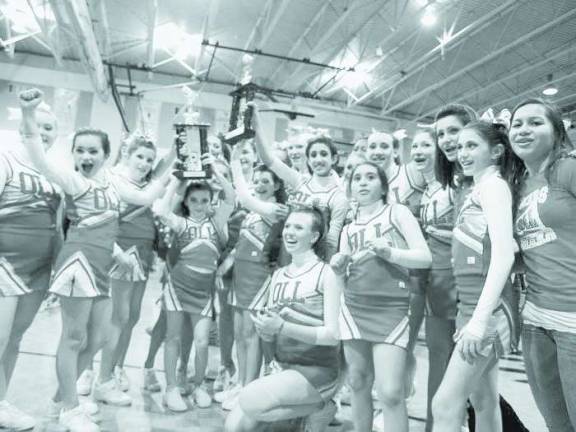 Sussex County teams garner awards at cheer compeition Photo by George LeRoy Hunter The Our Lady of the Lake cheer team won 2nd degree of excellence in the middle school Cheer Division and the Cheer Dance Division.