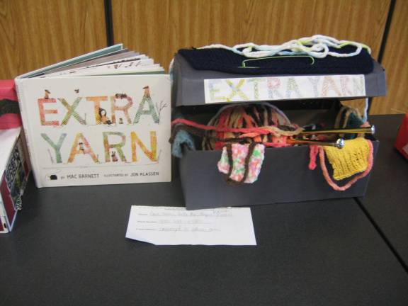 PHOTOS BY JANET REDYKE A shoebox float entitled Extra Yarn was one of the entries at the Sussex-Wantage Library.