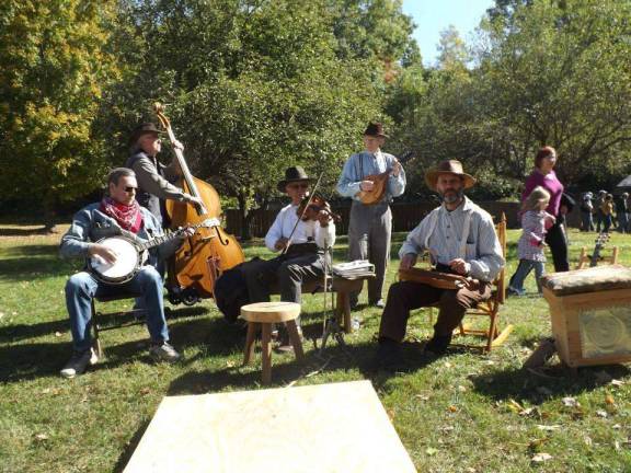 Musicians perform old-time music at Millbrook Village (Facebook photo)
