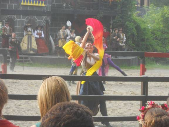Local fulfills dream to perform at the Renaissance Faire Photo by Mark Vanderhelm Lena performs in the Jousting Spectacular at the end of the day.