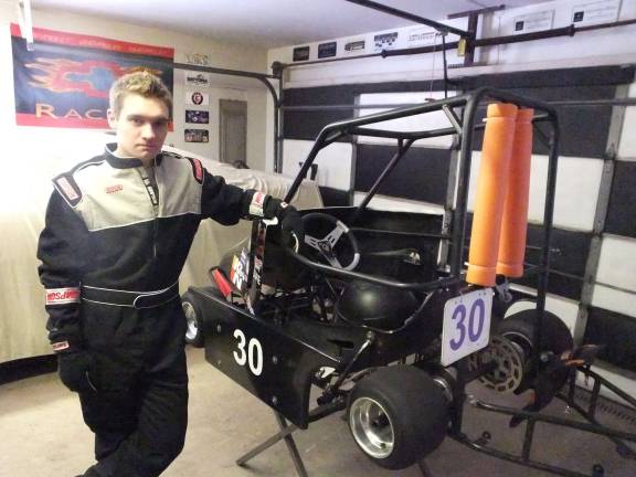 A need for speed Photos by George LeRoy Hunter Teen race car driver Hunter Smith of Wantage.