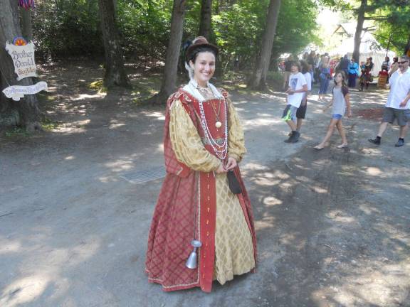 Local fulfills dream to perform at the Renaissance Faire Photo by Mark Vanderhelm Lena Chilingerian in costume as Lady Bess Throckmorton.
