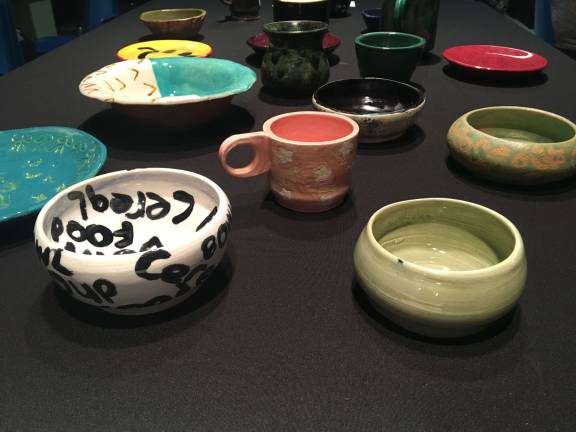 A collection of the handmade bowls.