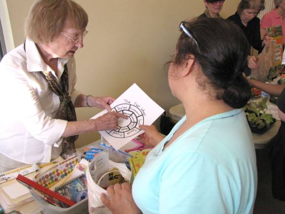 Project Self-Sufficiency hosts Family Expo Elsie Lorber assists a Family Expo participant.