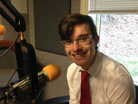 Franklin student named TransOptions student of the month Ryan Oleksy at WSUS radio station then a 6th grader at Franklin Borough Elementary School & now a Senior at Wallkill Valley Regional High School.