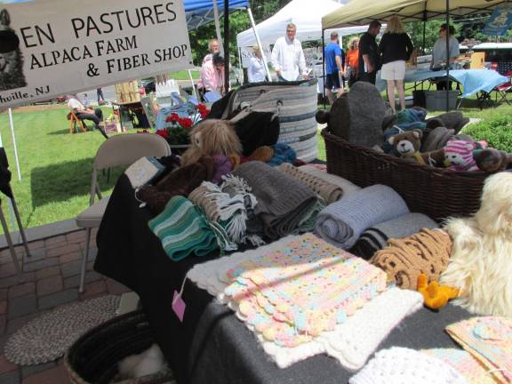 Local folks, farms and food meld together at Farmers market En Pastures Alpaca Farm & Fiber Shop in Branchville showcase goods.