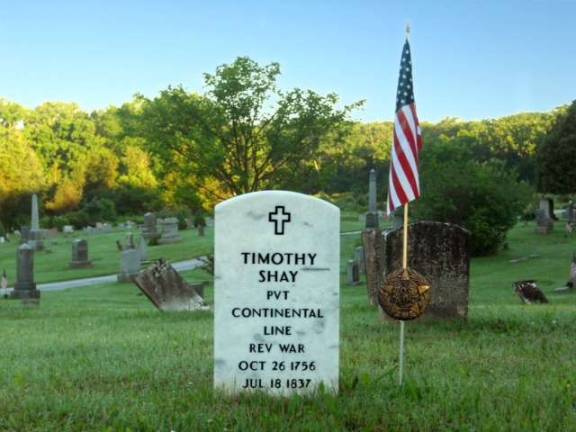 Timothy Shay Timothy gravesite, Hainesville Cemetery in Sandyston Photo by Al Frazza