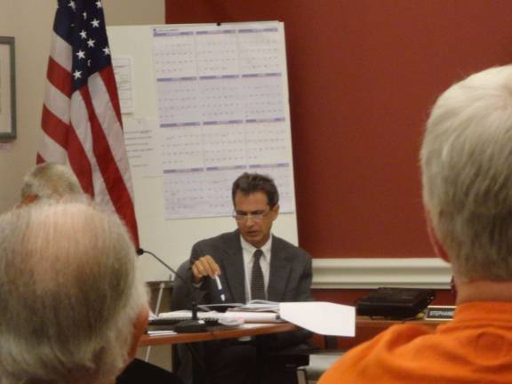 Lafayette land board says no to Verizon cell tower Land Use Board planner David Banisch provides expert testimony for the Township of Lafayette.