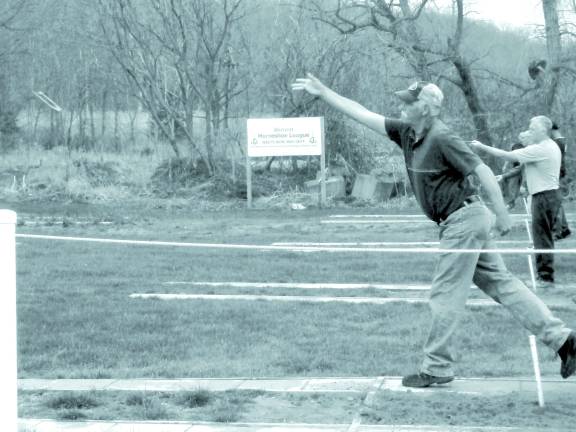 Founder and President Don Couser of the Vernon Horseshoe League.