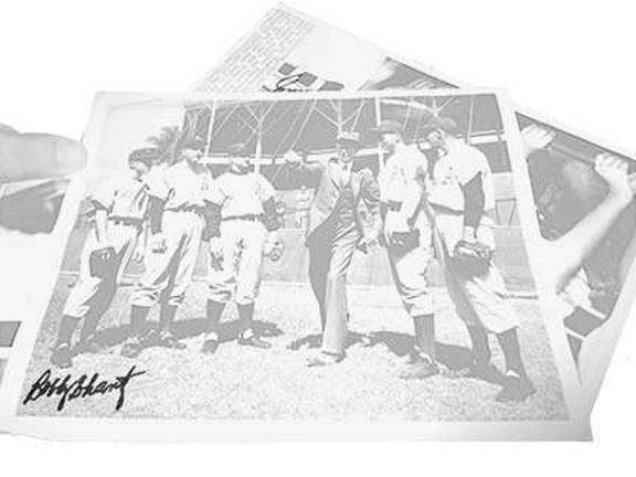 Bobby Shantz, 1952 MVP and member of 58' Yankees WS team, greets fans