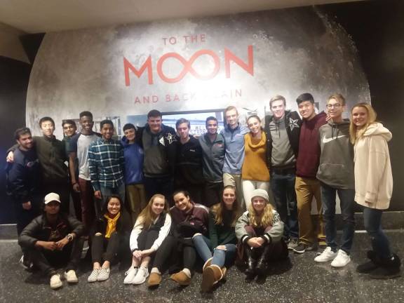 Members of the Wallkill Valley Regional High School chapter of Future Business Leaders of America (FBLA) and the NJ FBLA State Officer team took in the sites while attending the National Fall Leadership Conference in Chicago, including the Museum of Science and Industry.