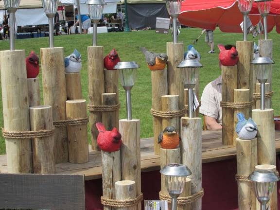 Local folks, farms and food meld together at Farmers market Solar lights by Meredith's Landing of Lake Hopatcong.