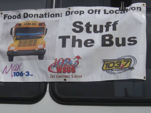 Stuff the Bus was the event this past weekend at the Shop Rite stores in Franklin and Newton.