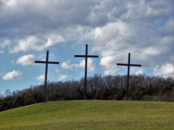 Readers who identified themselves as Joanne DePeppo, Pam Perler and Mary Ann Seeko knew last week's photos was of the crosses near Lafayette Federated Church in Lafayette.
