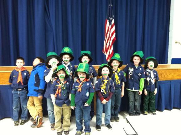 Cub Scout Pack 298 recently participated in some &quot;Irish Culture&quot;. Bear Cub Sean M. demonstrated an Irish dance routine to the boys and their parents.