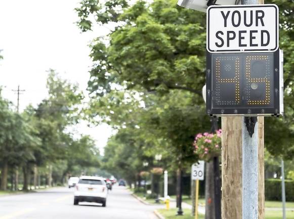 Portable speed signs expected to improve Stanhope’s response to speeding problem Portable speed signs expected to improve Stanhope’s response to speeding problem