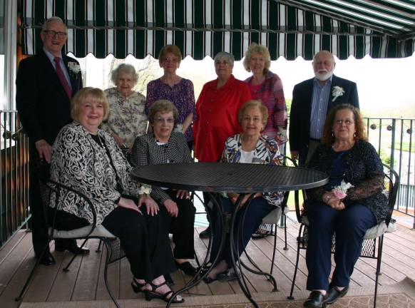 On Monday, May 1st, The Senior Citizens of Hardyston Township installed their officers for 2017-2018 at The Farmstead Country Club. Pictured seated left to right are:Marianne Cusa, Asst. Treasurer - Evelyn Verrico, Trustee - Barbara Hatke, Treasurer - Maureen Suchak, Vice President. Standing left to right are: Raymond Hatke, President - June Eisenecker , Installer - Sue Fillgrove, Trustee - Phyllis Cooper, Asst. Vice President - Lori Willison, Trustee and Jon Anderson, Asst. Secretary.